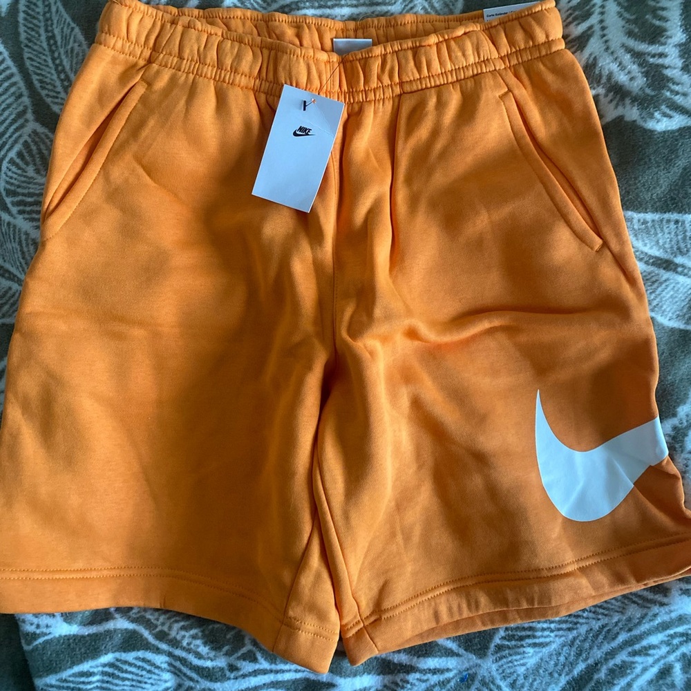 Orange Nike cotton shorts medium